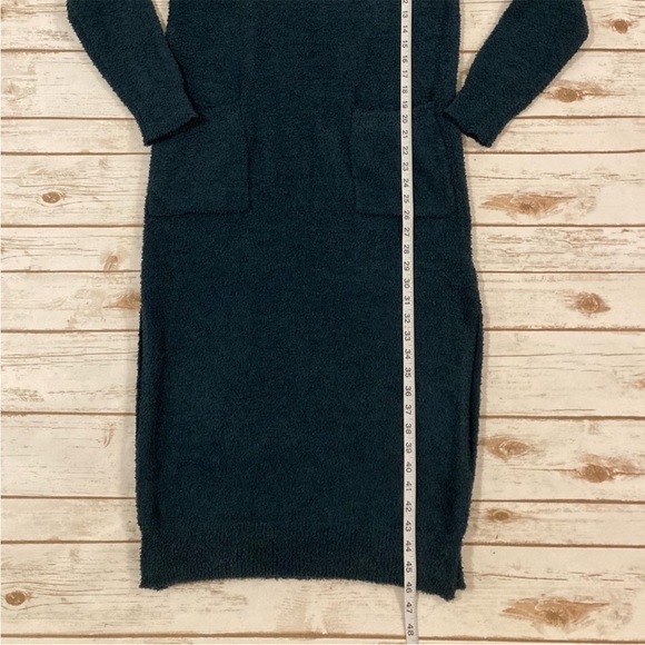 Cozy Teal Long Sweater nightgown - Picture 4 of 5